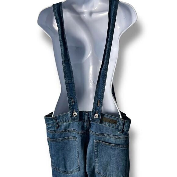 Dollhouse Overalls Juniors Sz 15 Blue Distressed Denim Country Girl Farmer NWT - Picture 8 of 16
